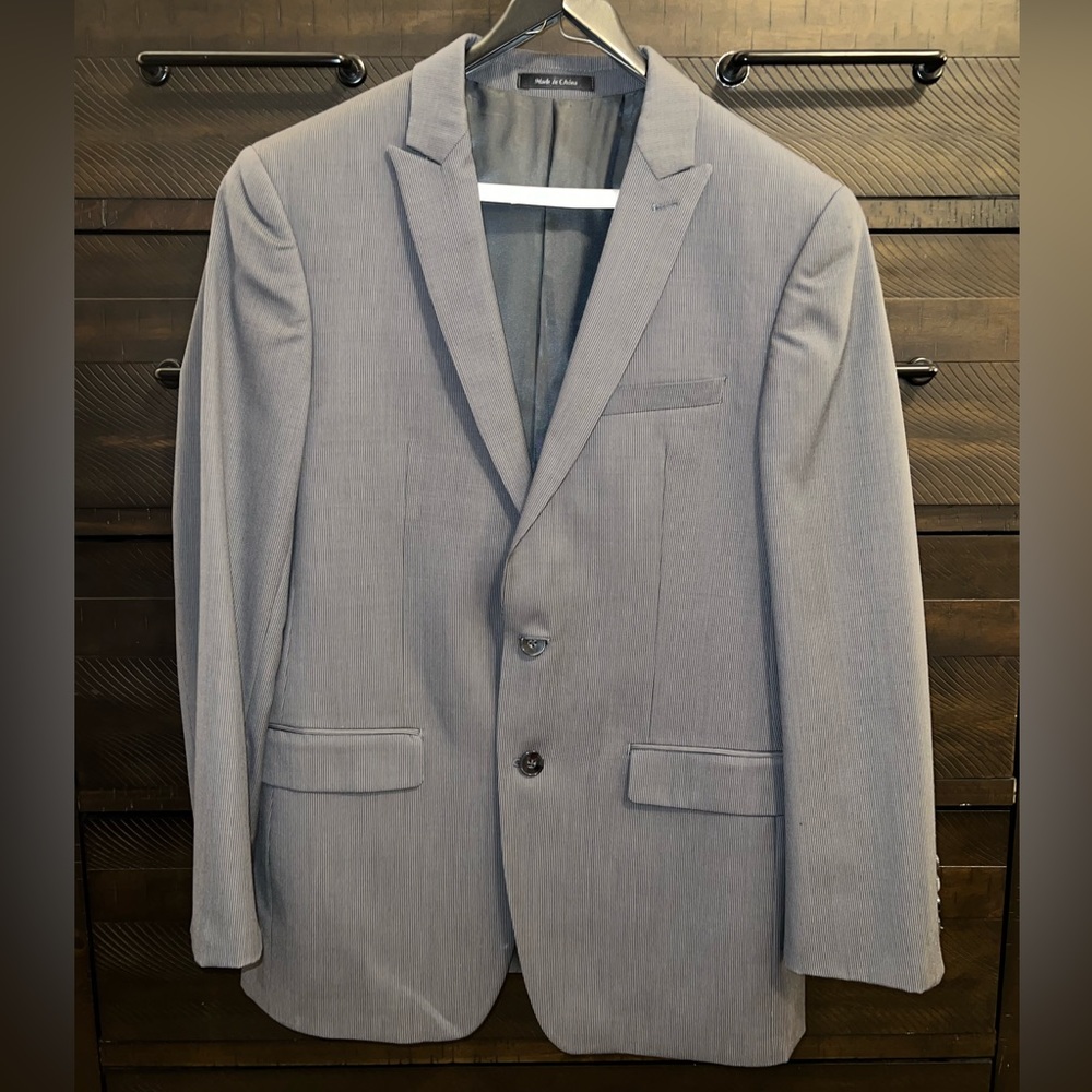 Calvin Klein Grey Suit Jacket, Size 40R, Extreme Slim Fit, Great Condition